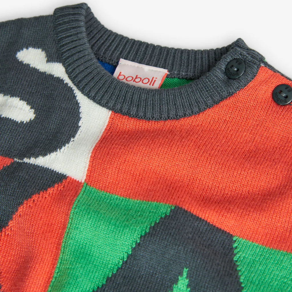 Maglione girocollo antracite bimbo