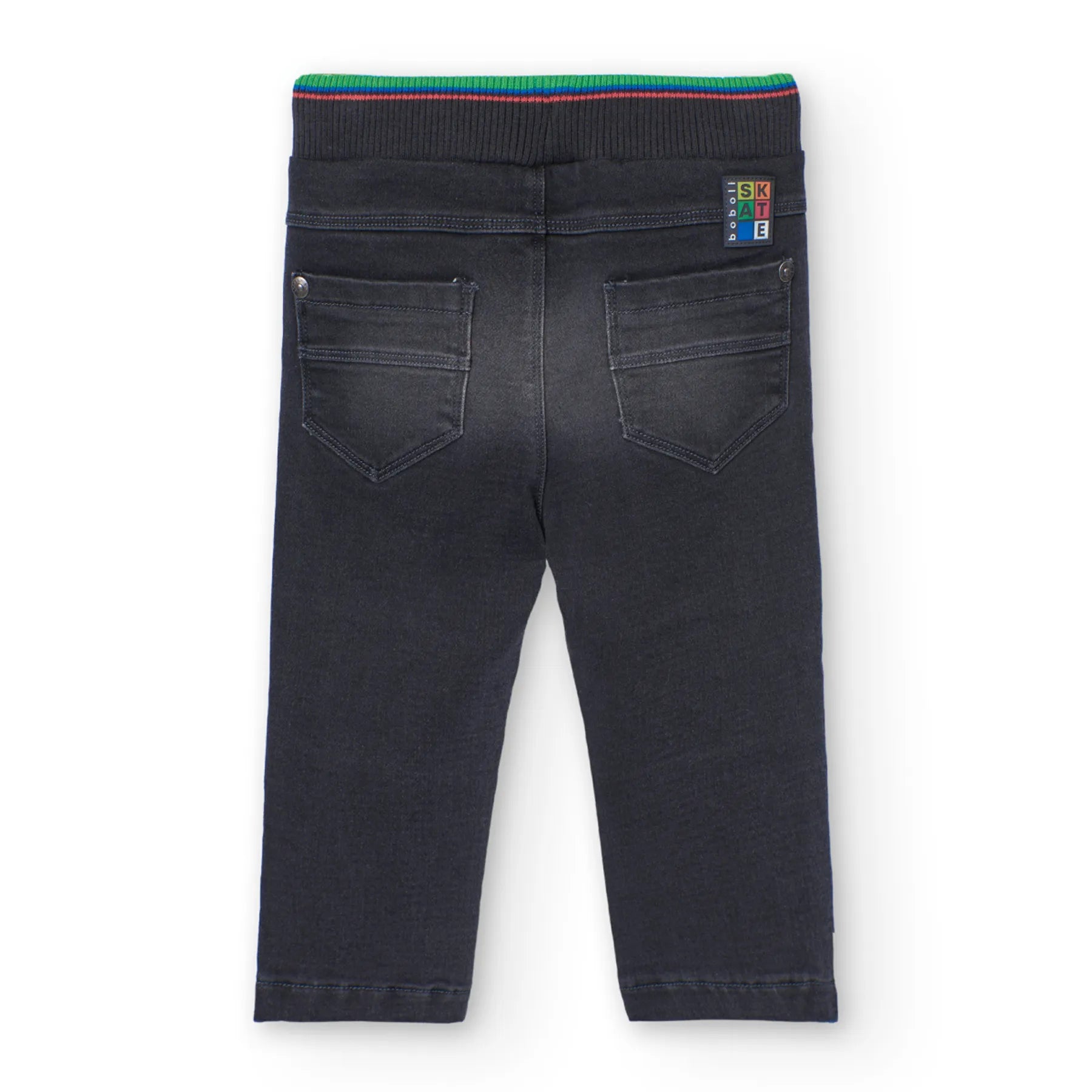 Pantaloni jeans per bimbo nero