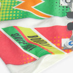 T-shirt manica lunga con stampa skateboard bianca