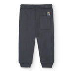 Pantaloni tuta con applicazioni colorate antracite