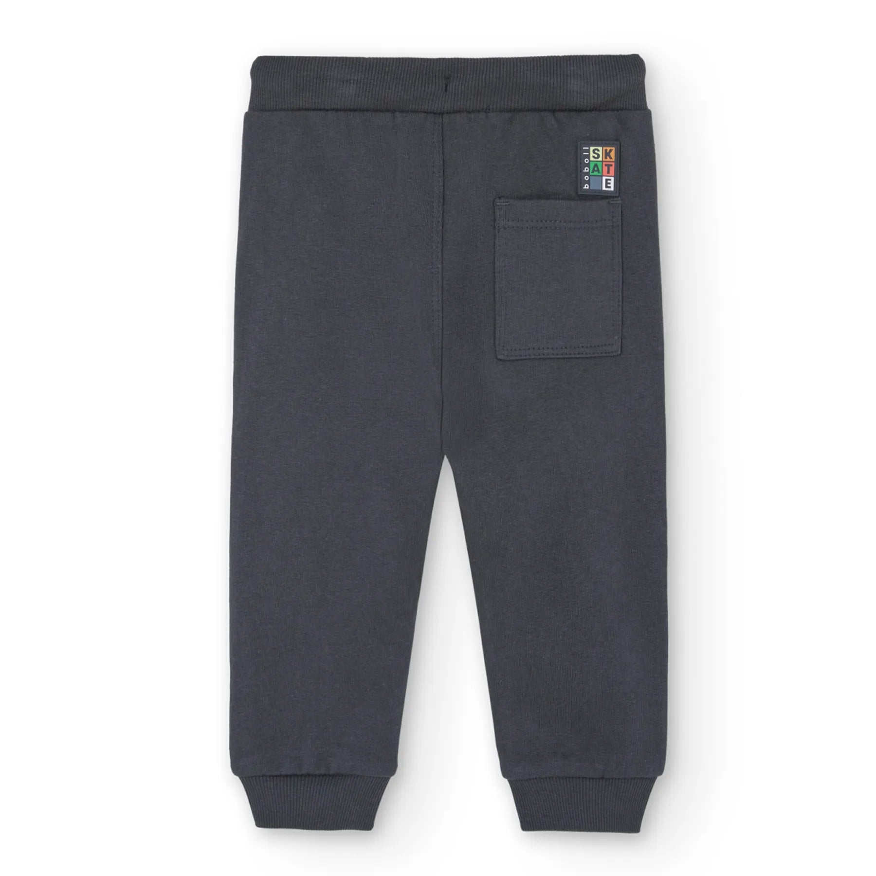 Pantaloni tuta con applicazioni colorate antracite