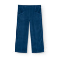 Pantaloni velluto a palazzo blu ragazza
