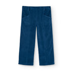 Pantaloni velluto a palazzo blu ragazza