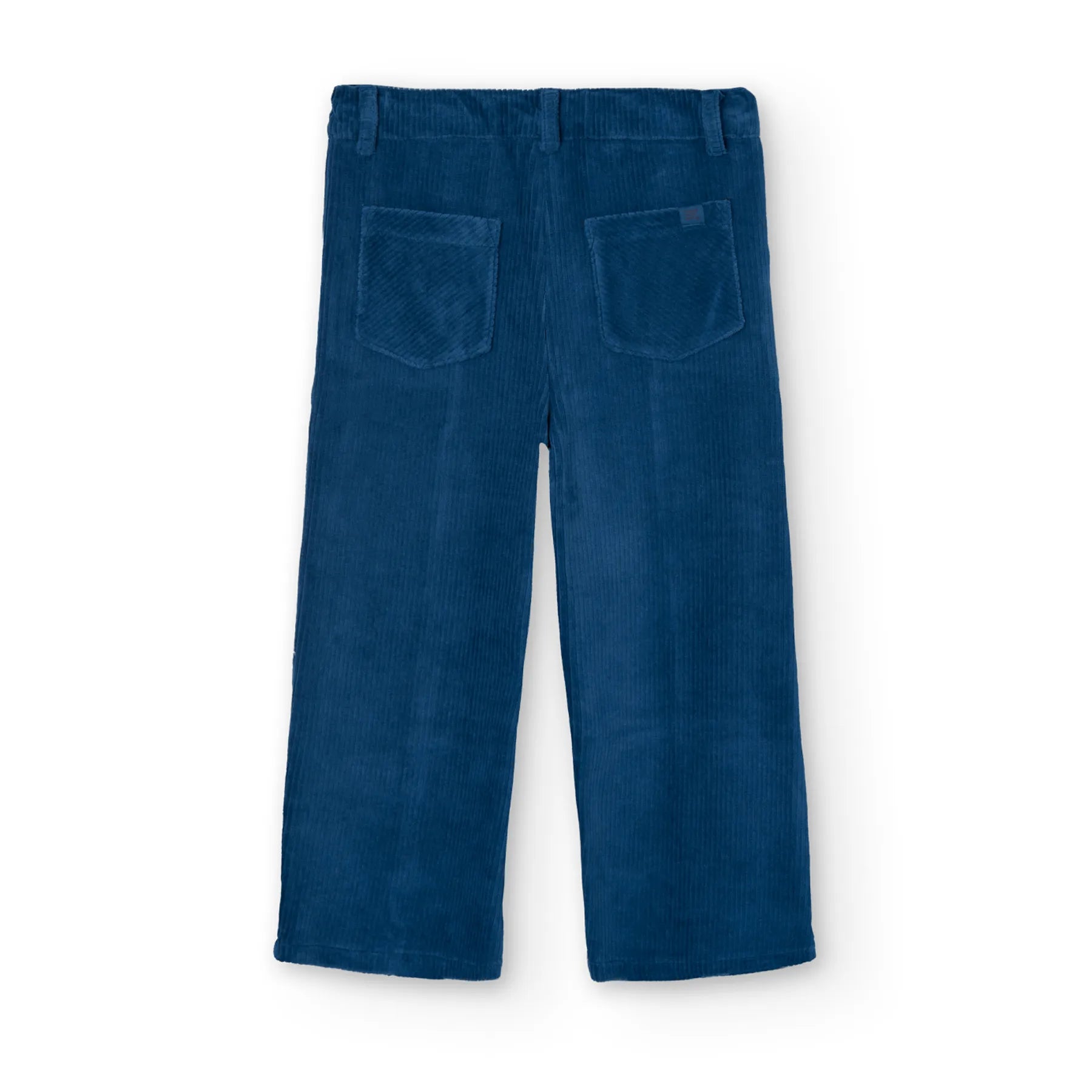 Pantaloni velluto a palazzo blu ragazza