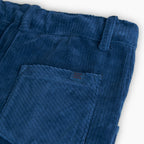 Pantaloni velluto a palazzo blu ragazza