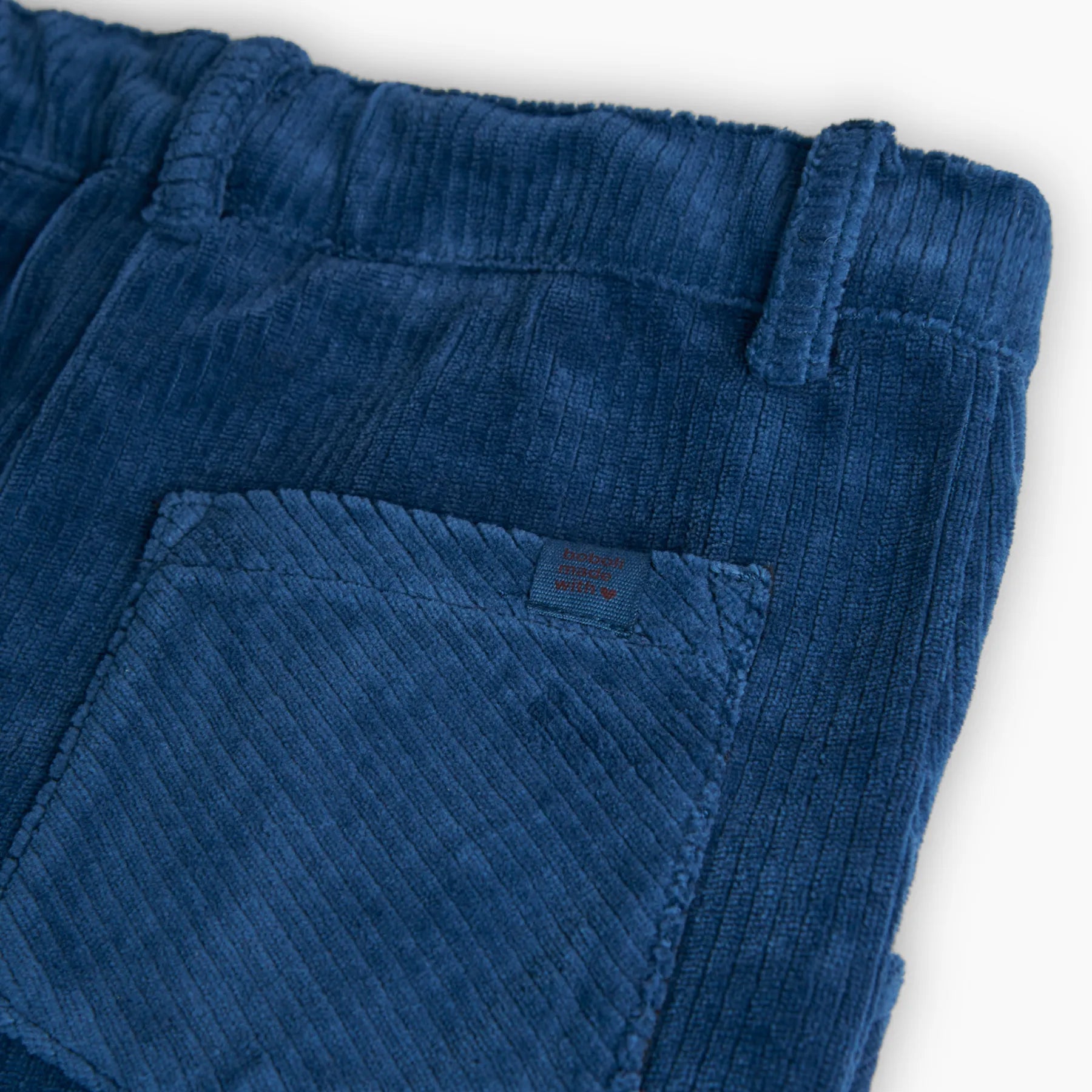 Pantaloni velluto a palazzo blu ragazza