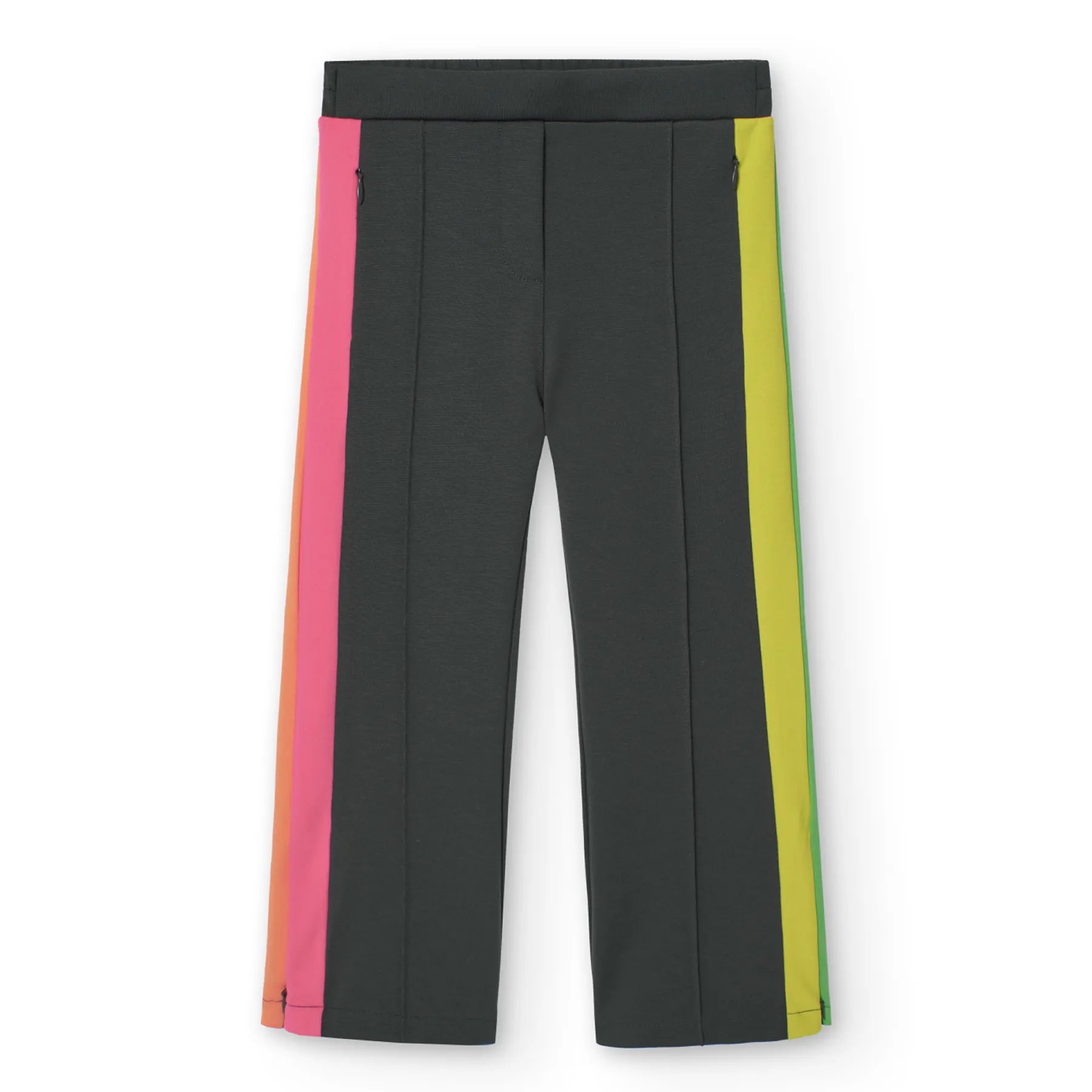 Pantaloni tuta linea dritta righe colorate