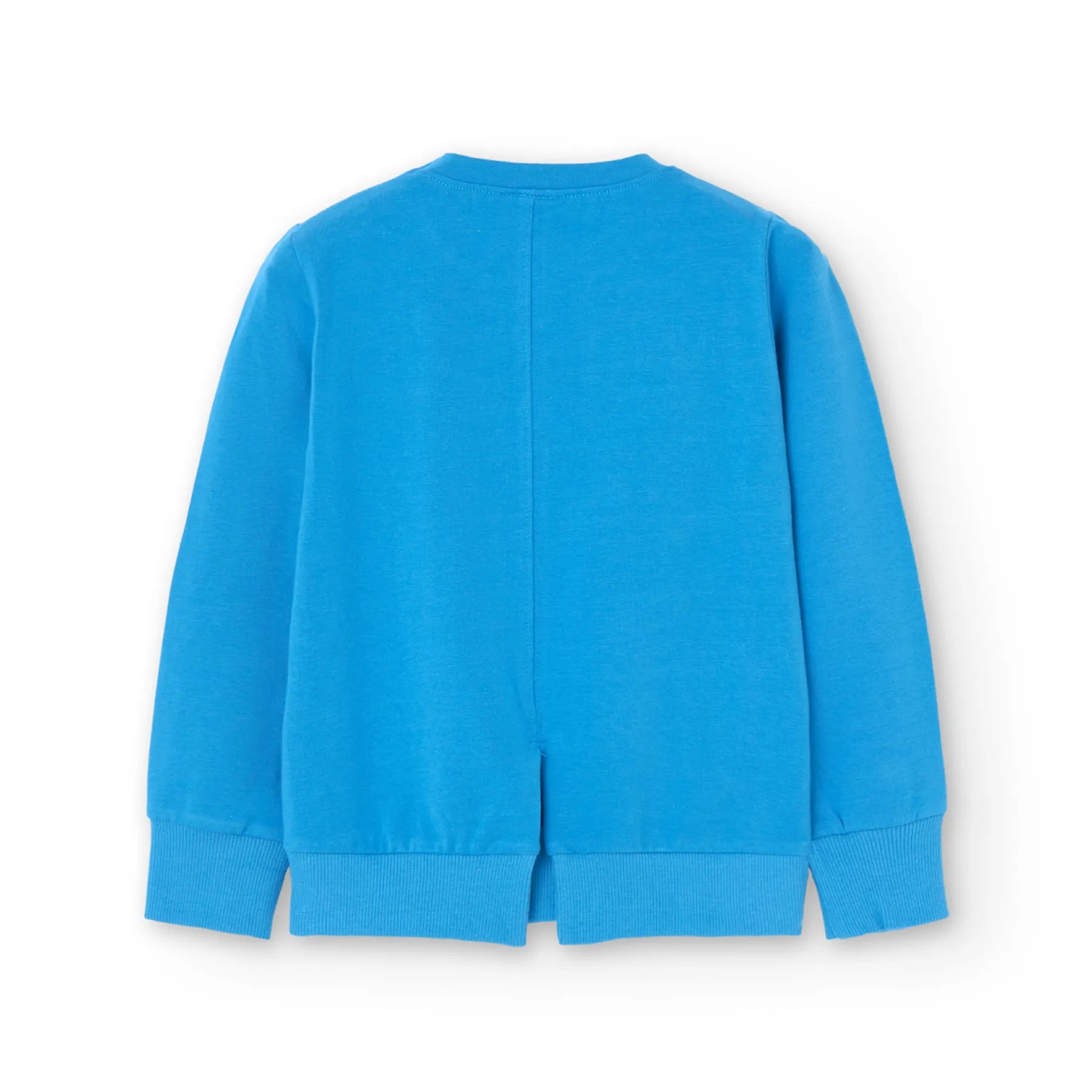 T-shirt manica lunga blu spacchetti retro