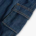 Pantaloni jeans con tasconi gamba dritta