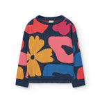 Maglione maglieria stampa fiori per ragazza