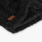 Scaldacollo trecce bambina nero