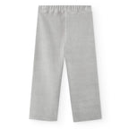 Pantaloni palazzo velluto a coste perla