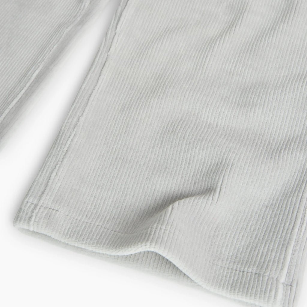 Pantaloni palazzo velluto a coste perla