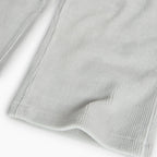Pantaloni palazzo velluto a coste perla