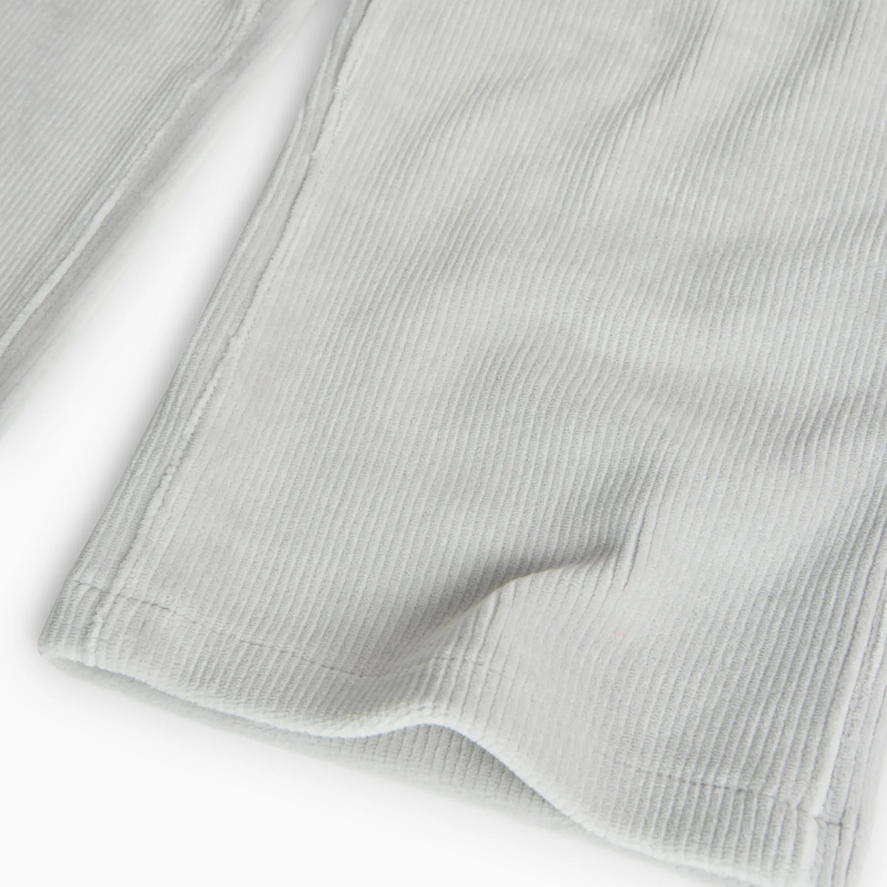 Pantaloni palazzo velluto a coste perla