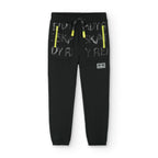 Pantaloni tuta 100% cotone per ragazzo nero