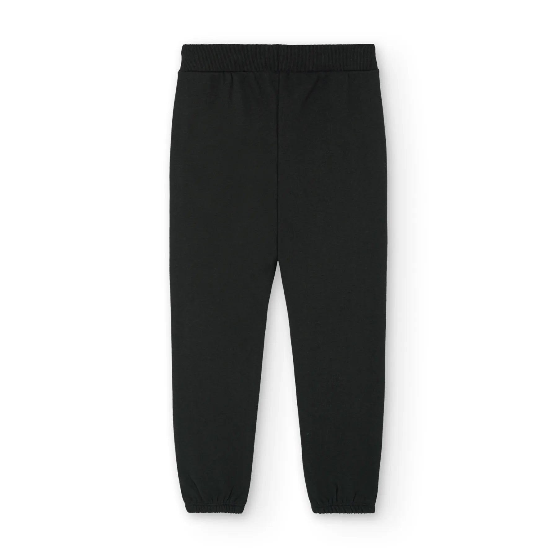 Pantaloni tuta 100% cotone per ragazzo nero