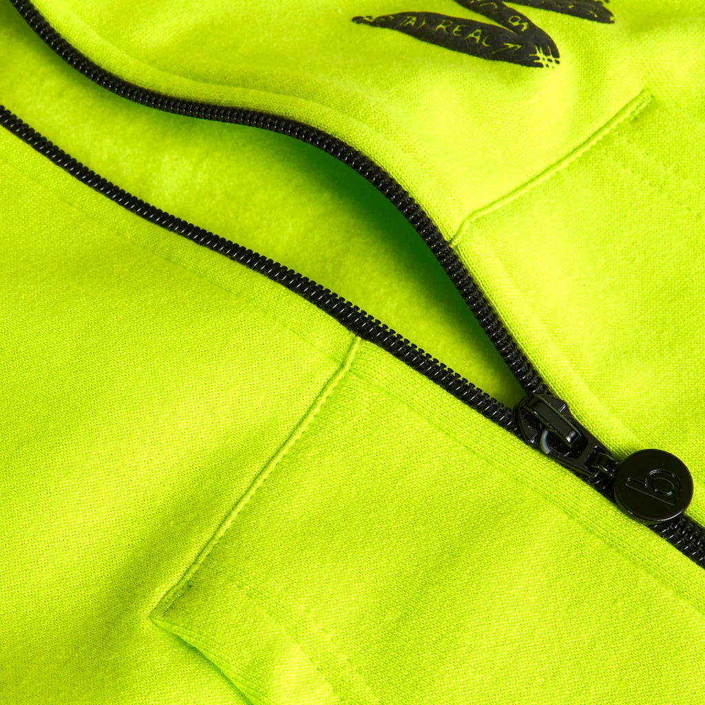 Felpa cappuccio ragazzo verde fluo