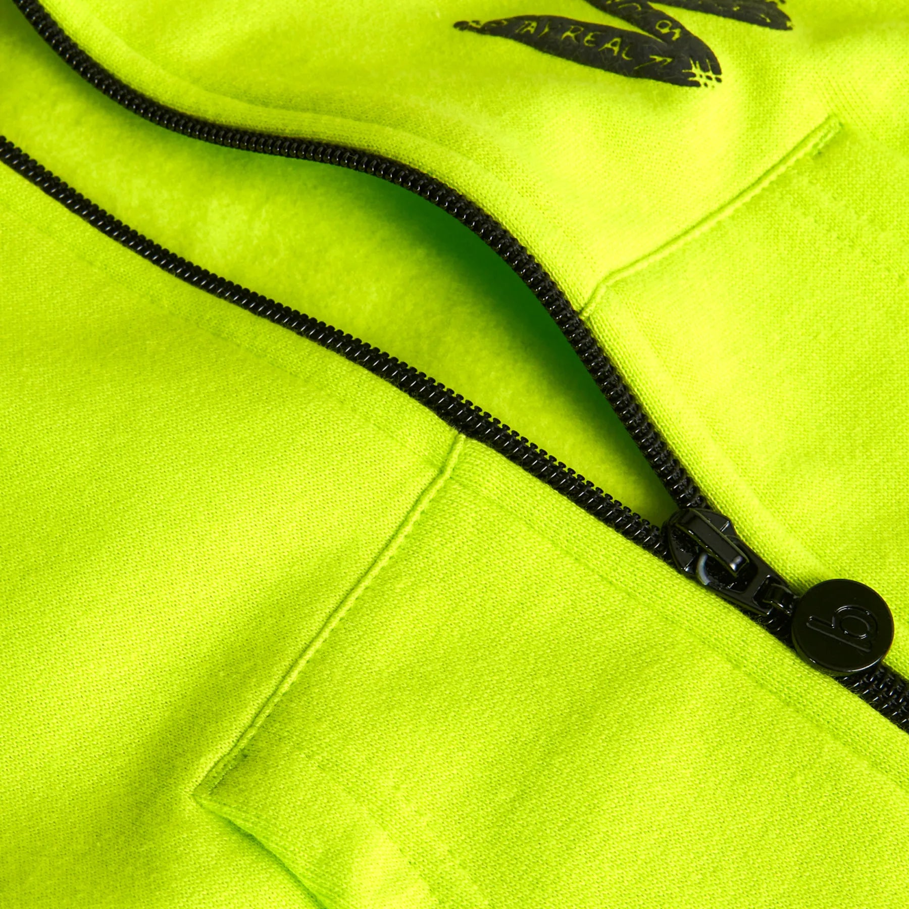 Felpa cappuccio ragazzo verde fluo