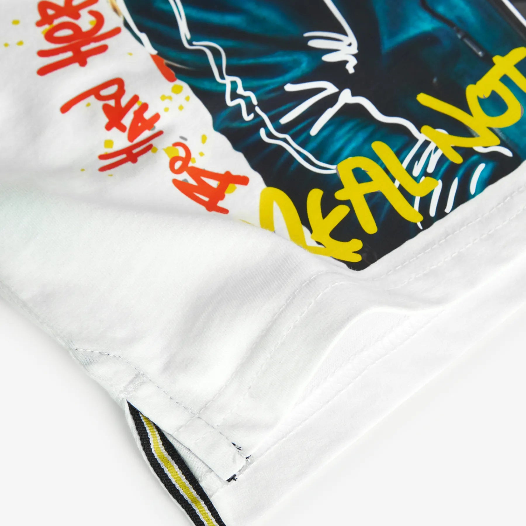 T-shirt manica lunga ragazzo stampa fronte bianca
