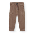 Pantaloni velluto per ragazzo marrone