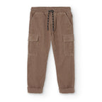 Pantaloni velluto per ragazzo marrone