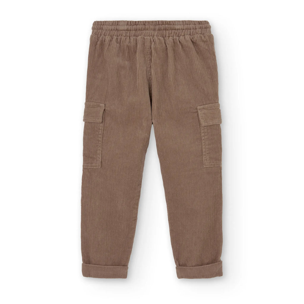 Pantaloni velluto per ragazzo marrone