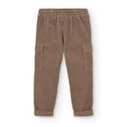 Pantaloni velluto per ragazzo marrone