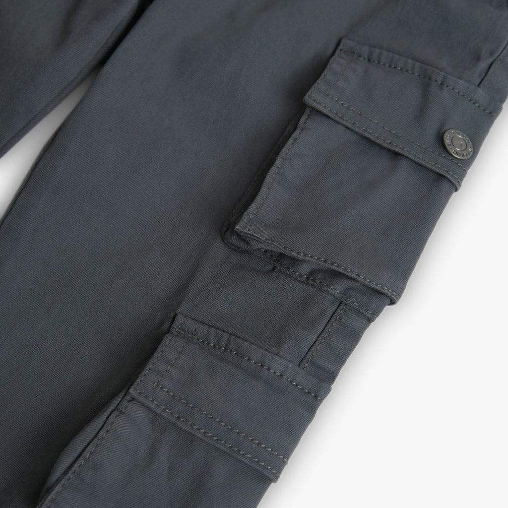 Pantaloni elasticizzati per ragazzo antracite