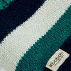 Scaldacollo tricot a righe blu