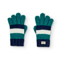 Guanti a righe blu