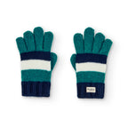 Guanti a righe blu