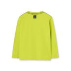 T-shirt manica lunga verde lime ‘stampa N’