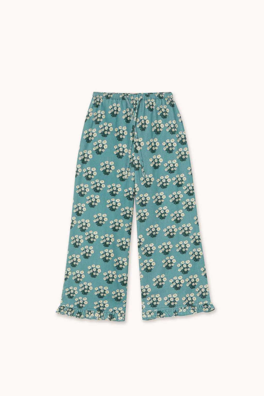 Pantaloni stampa White Bouquet