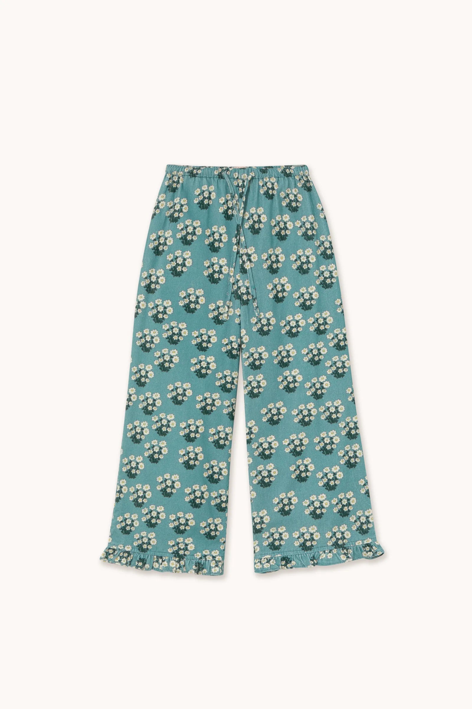 Pantaloni stampa White Bouquet