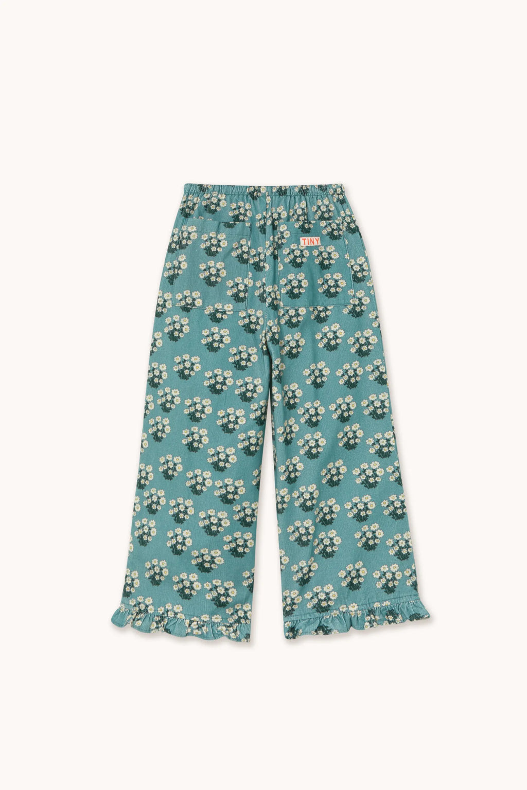 Pantaloni stampa White Bouquet
