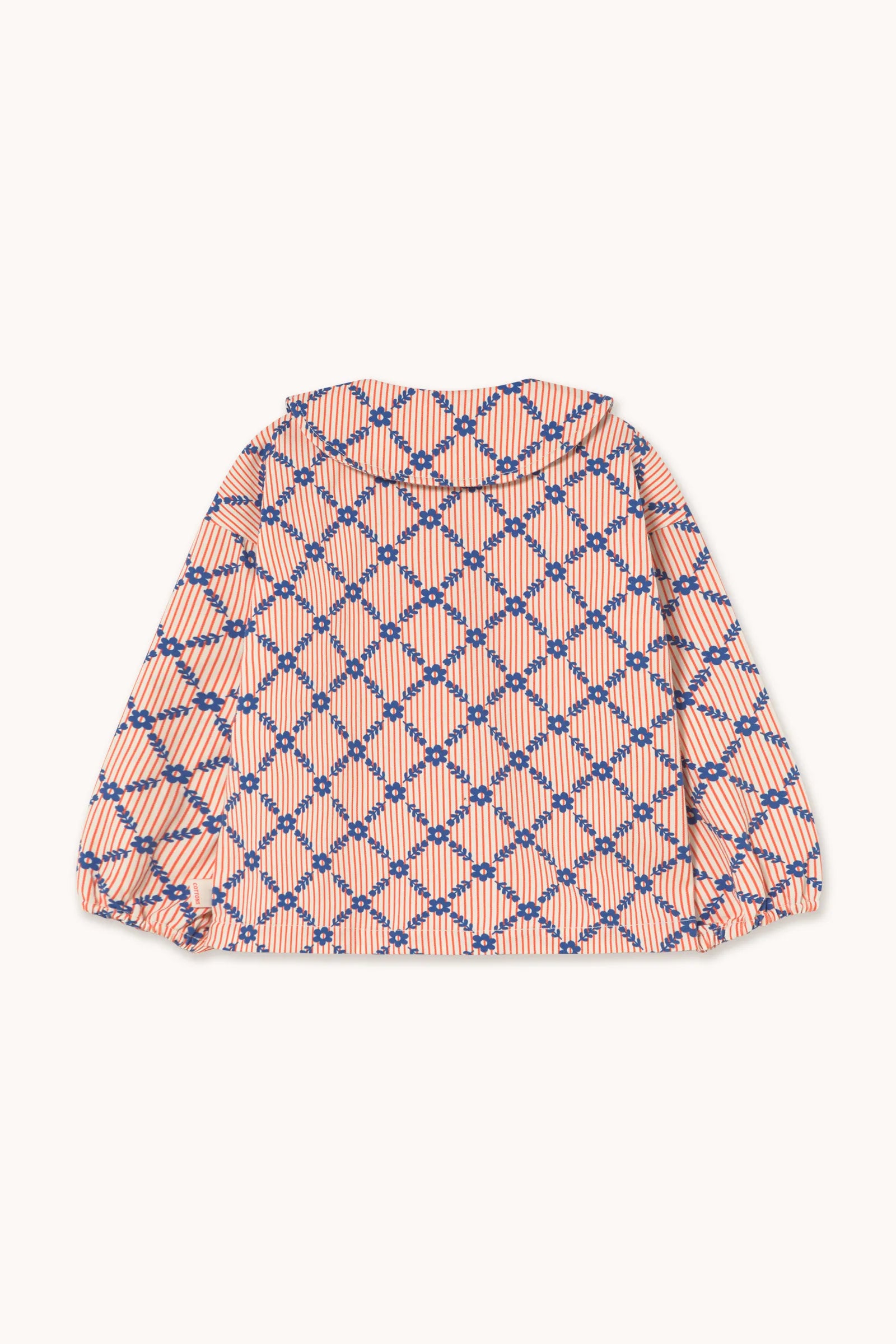 Camicia a quadri floreali
