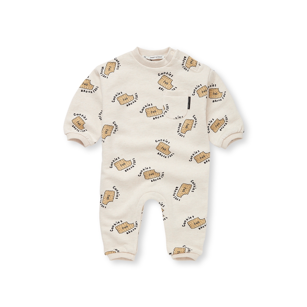 Tutina neonato stampa biscotti