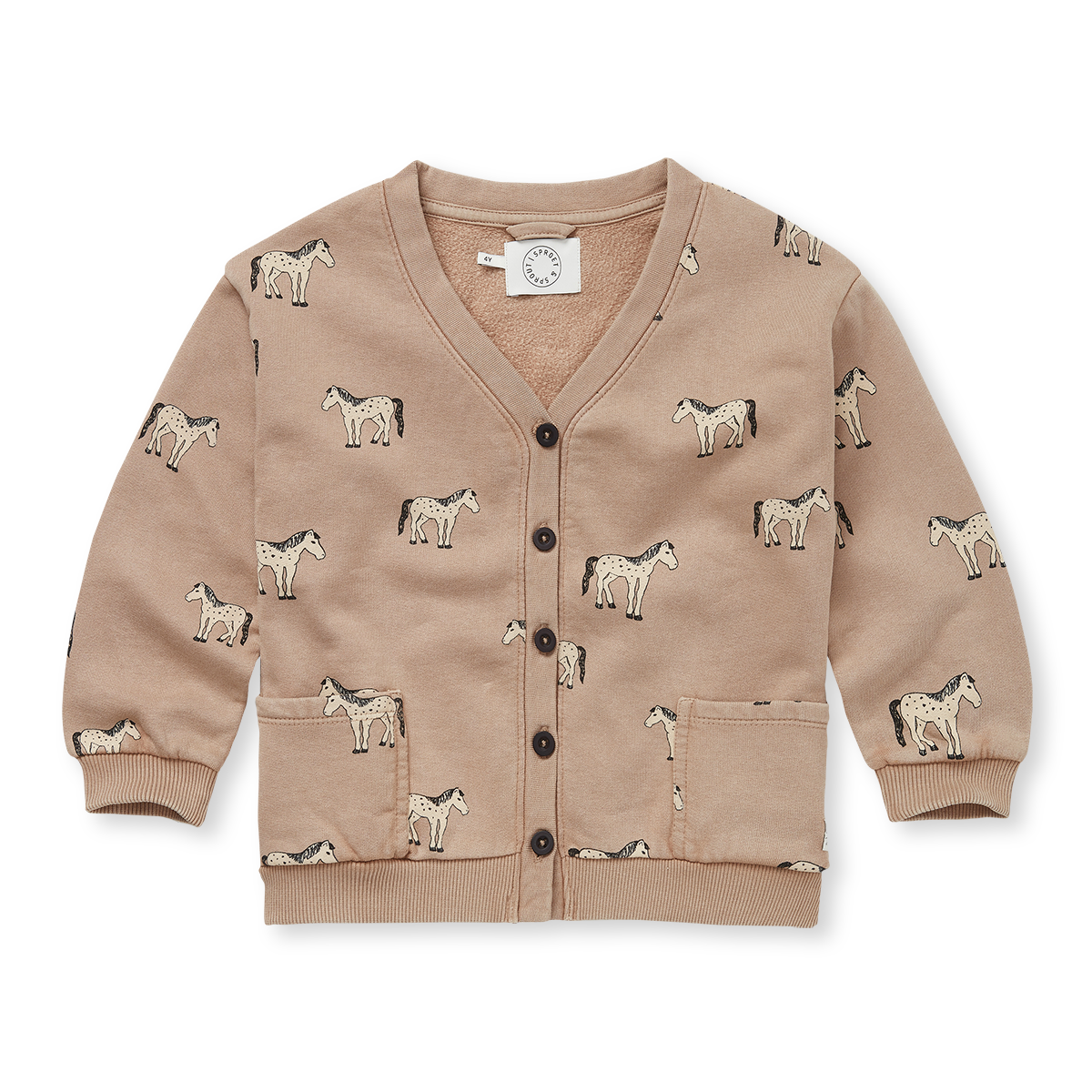 Cardigan stampa cavalli