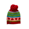 Cappello a maglia cuori per ragazza