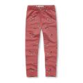 Leggings con stampa di fiori di ciliegio malva