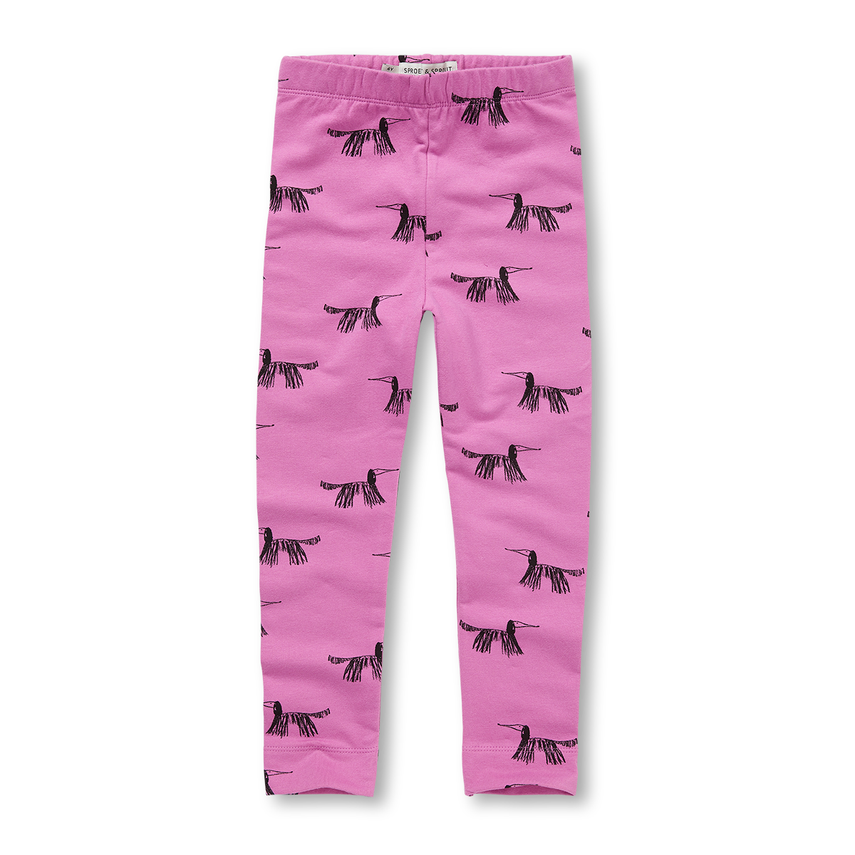 Leggings con stampa cane violetto
