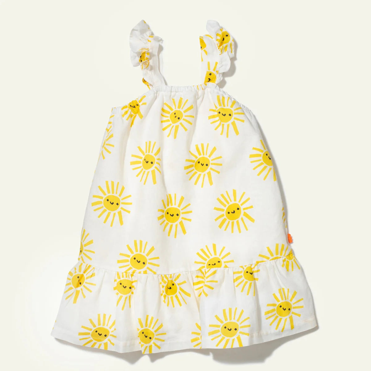 Vestito lino stampa sole