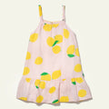 Vestito lino stampa limoni