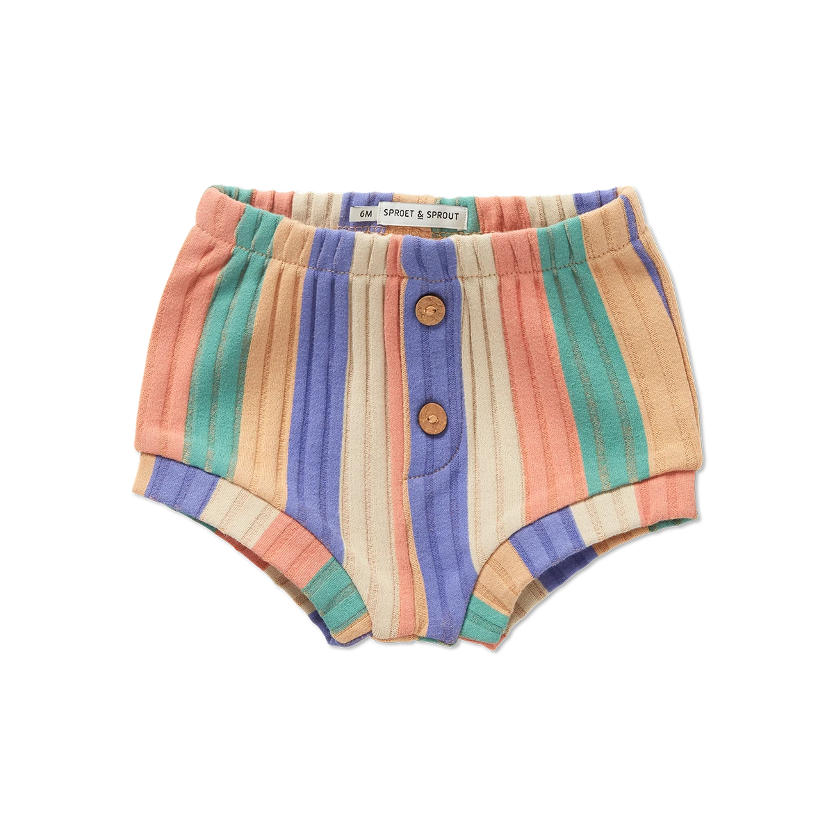 Pantaloncini da bambino a coste a righe