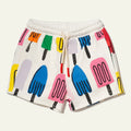 Shorts cotone riciclato gelato all over