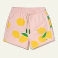 Shorts cotone riciclato limoni