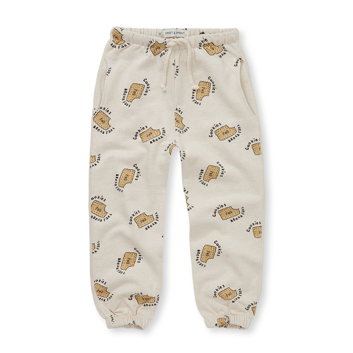 Pantaloni tuta stampa biscotto