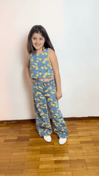 Top in denim arance