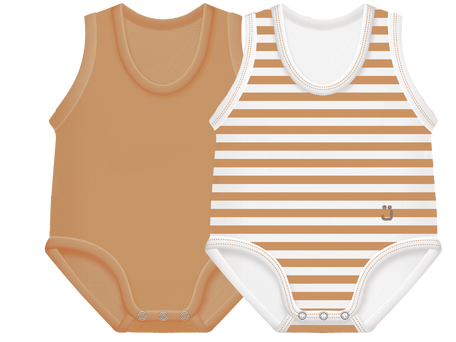 J BIMBI body giromanica bipack 0-36 marrone